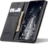Samsung A31 Hoesje - Samsung Galaxy A31 Book Case Leer Slimline Zwart
