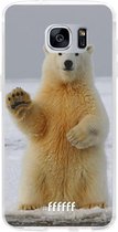 Samsung Galaxy S7 Edge Hoesje Transparant TPU Case - Polar Bear #ffffff