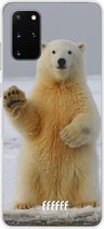 Samsung Galaxy S20+ Hoesje Transparant TPU Case - Polar Bear #ffffff