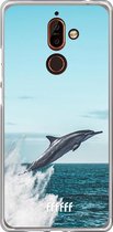 Nokia 7 Plus Hoesje Transparant TPU Case - Dolphin #ffffff