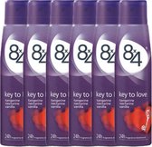 8 x 4 Deospray Women – Key to Love 6 stuks