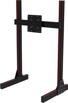TR8020 Black Aluminium Floor Single Monitor Stand with VESA Mount – 800mm Monitor Profile