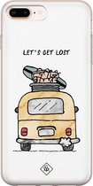 iPhone 8 Plus/7 Plus hoesje siliconen - Let's get lost | Apple iPhone 8 Plus case | TPU backcover transparant