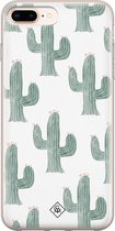 iPhone 8 Plus/7 Plus hoesje siliconen - Cactus print | Apple iPhone 8 Plus case | TPU backcover transparant