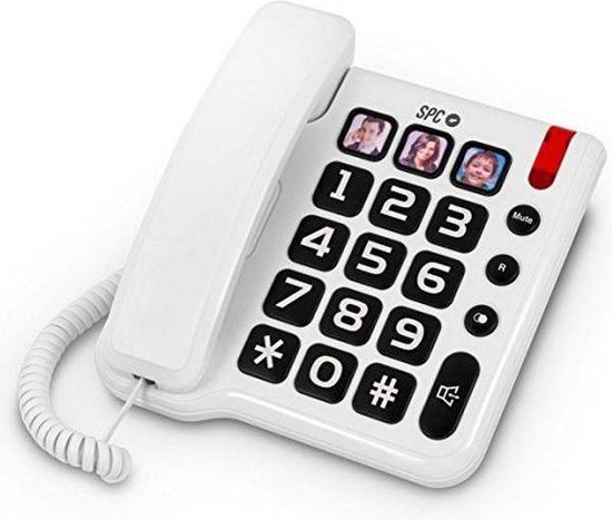 Vaste Telefoon voor Ouderen SPC 3294 Wit | bol.com