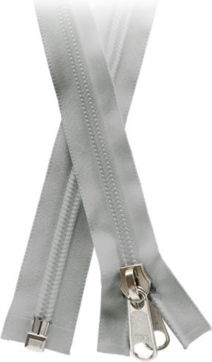 Ykk rits 3,5 mtr-10 mm Grijs-Tent-Bootkap-Cabrio-Ritssluiting