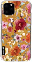 Casetastic Apple iPhone 11 Pro Hoesje - Softcover Hoesje met Design - Flowers Mustard Print