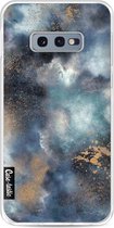 Casetastic Samsung Galaxy S10e Hoesje - Softcover Hoesje met Design - Smokey Dark Marble Print