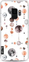 Casetastic Samsung Galaxy S9 Hoesje - Softcover Hoesje met Design - Moon Phases Print