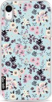 Casetastic Apple iPhone XR Hoesje - Softcover Hoesje met Design - Flowers Pastel Print