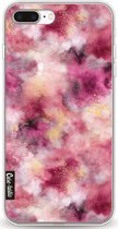 Casetastic Apple iPhone 7 Plus / iPhone 8 Plus Hoesje - Softcover Hoesje met Design - Smokey Pink Marble Print