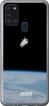 Samsung Galaxy A21s Hoesje Transparant TPU Case - Spacewalk #ffffff