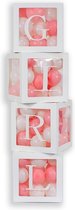 Blokken met de tekst GIRL  - babyshower - 35cm groot