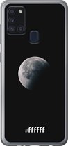 Samsung Galaxy A21s Hoesje Transparant TPU Case - Moon Night #ffffff