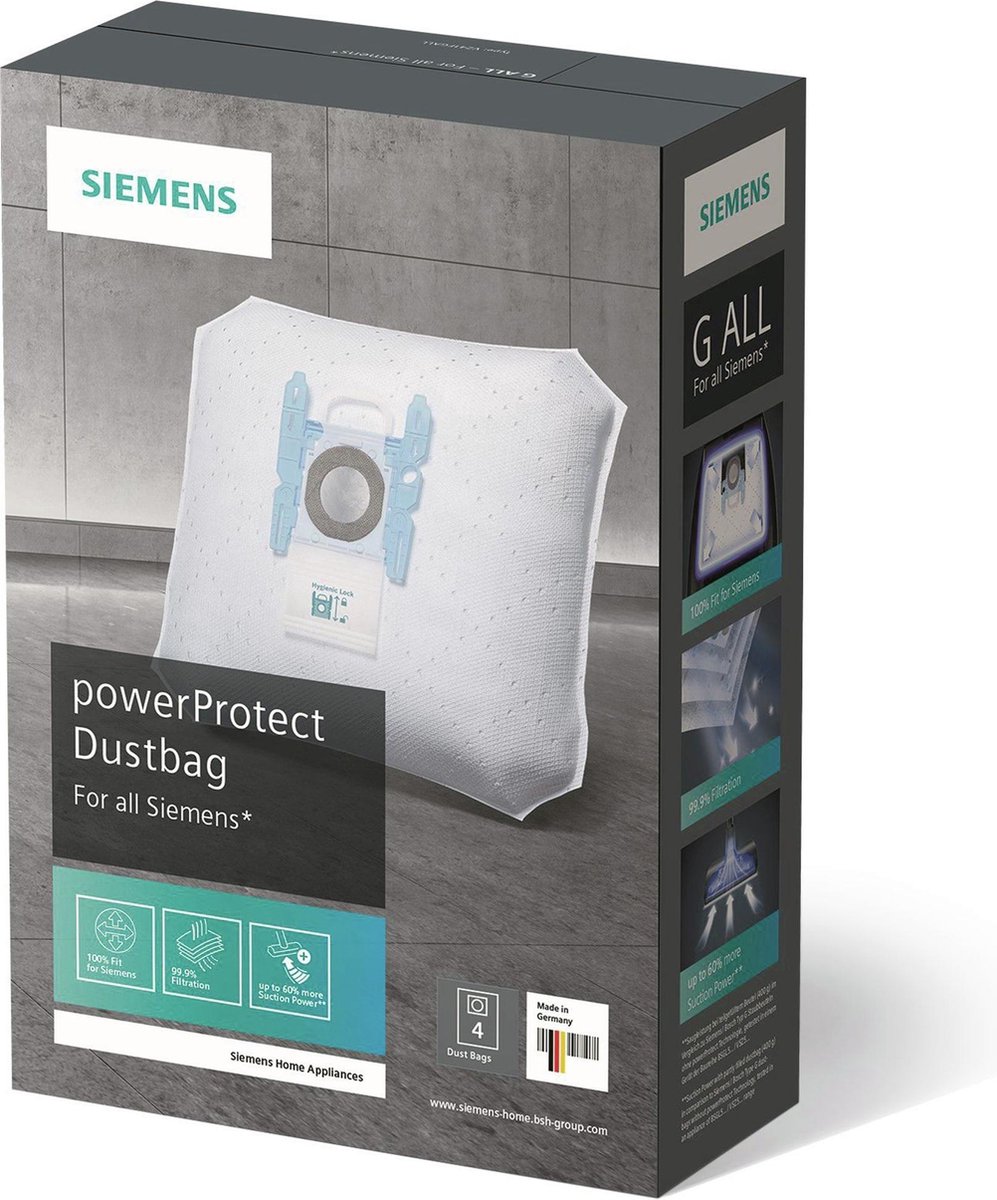 Siemens VZ41FGALL PowerProtect vacuum cleaner bag 