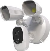 Floodlight Bewakingscamera - Met Zonnepaneel - Draadloze Wifi cam - Oplaadbaar - Solar - Schijnwerper camera
