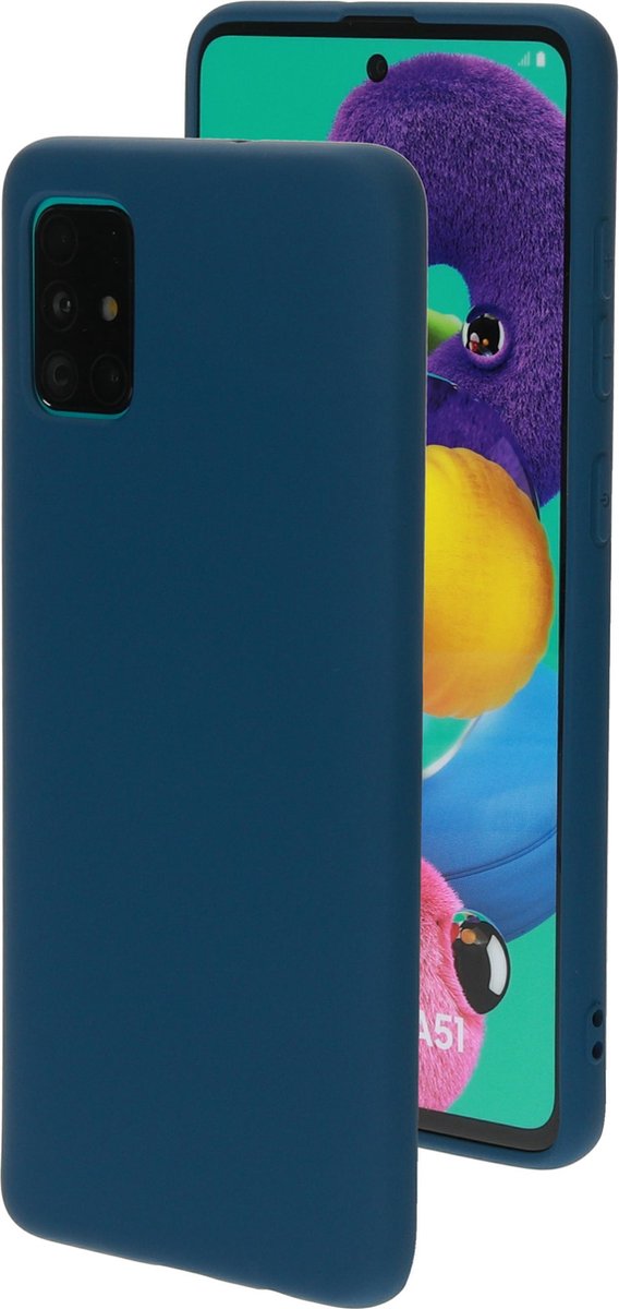 Mobiparts hoesje geschikt voor de Samsung Galaxy A51 - Siliconen - Blauw