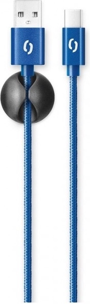 Aligator DATKP15 USB-kabel 1 m USB 2.0 USB A USB C Blauw