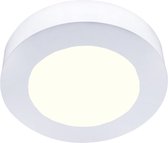 LED Downlight Slim Pro - Aigi Strilo - Opbouw Rond 6W - Natuurlijk Wit 4000K - Mat Wit - Kunststof - BES LED