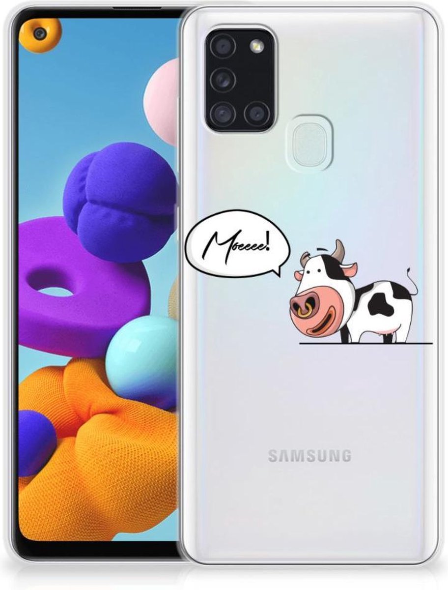 Samsung Galaxy A21s Telefoonhoesje met Naam Cheeky Cow