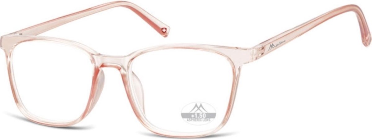 Montana Leesbril Hmr56 Roze/transparant Sterkte +2.50