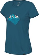 Hannah T-shirt Corey Ii Dames Polyester Blauw Mt 40