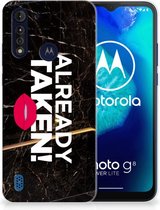 Telefoon Hoesje Motorola Moto G8 Power Lite Leuk TPU Back Cover Already Taken Black