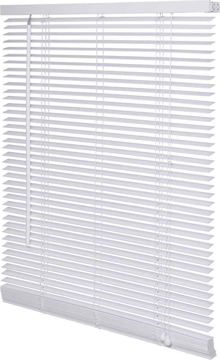 Jaloezie - Hout - Lamelbreedte 25mm - Uni Wit - 100x175cm - Intensions - FSC