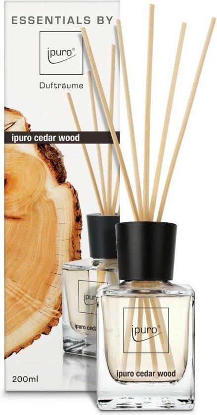 ipuro ESSENTIALS cedar wood diffuseur aromatique Flacon de parfum