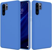 Huawei P30 Pro Siliconen Hoesje Donkerblauw