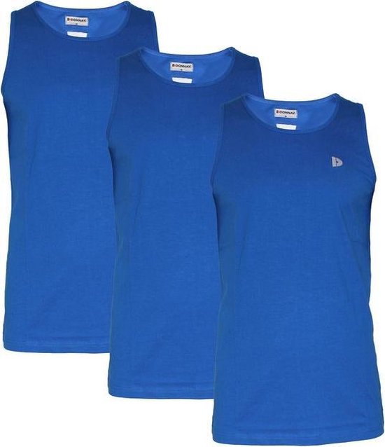 3-Pack Donnay Muscle shirt (589006) - Tanktop - Heren - Royal Blue marl - maat M