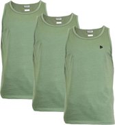 3-Pack Donnay Muscle shirt - Tanktop - Sportshirt - Heren - maat XL - Army Green (089)