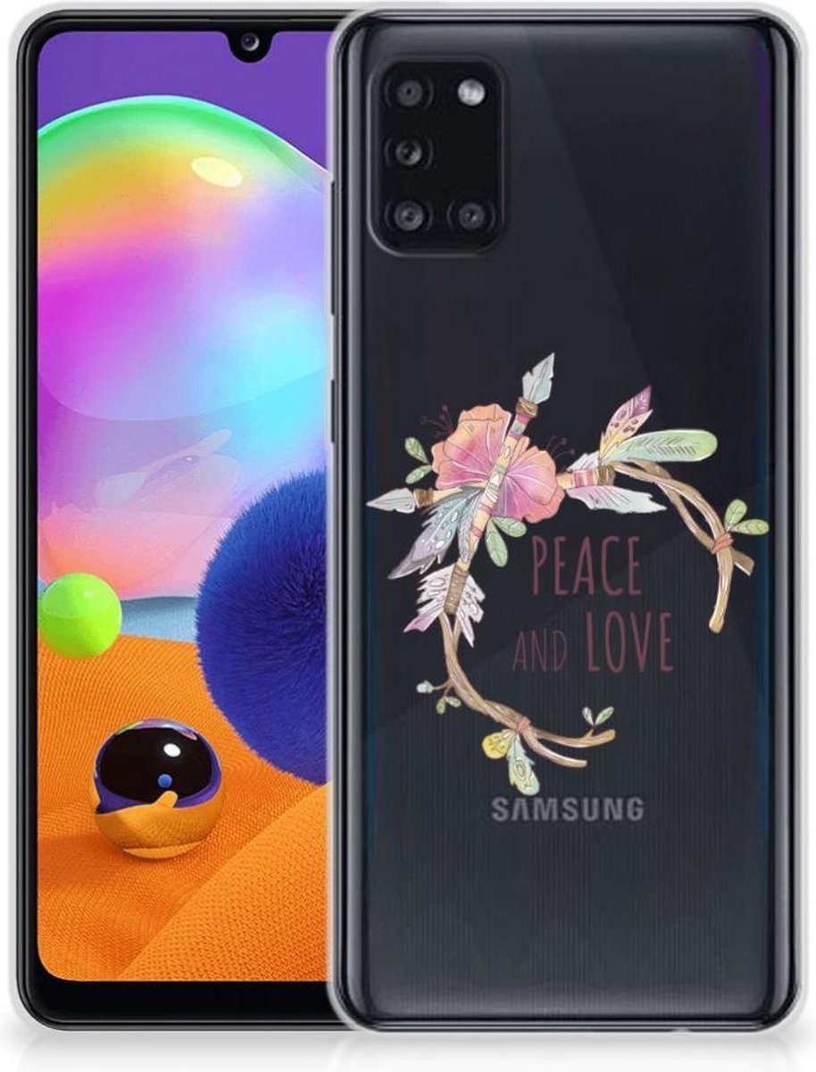 Samsung Galaxy A31 Telefoonhoesje met Naam Boho Text