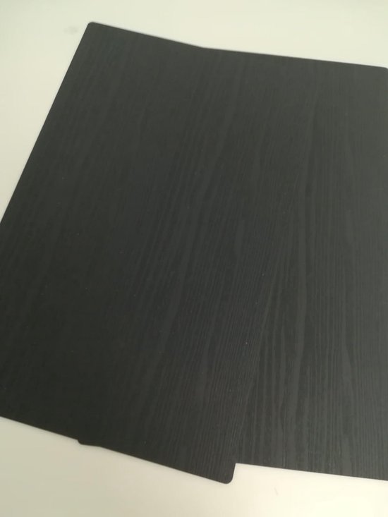 Zwarte placemats houtvorm 2 stuks