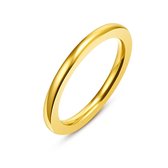 Twice As Nice Ring in goudkleurig edelstaal, 2.5 mm  50