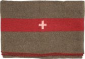 MFH - CH Zwitserse Wollen deken  -  Bruin -  ca. 200 x 135 cm