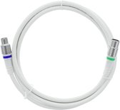 Câble de connexion coaxial Q-LINK 1,5 m pour 4K UltraHD et Ziggo | BLANC