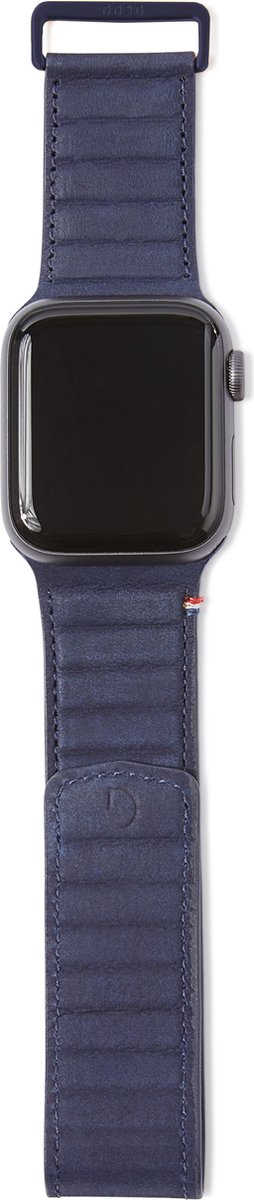 DECODED Traction Strap - Magnetische Horloge Band geschikt voor Apple Watch 6 / SE / 5 / 4 (40 mm) en Apple Watch 3 / 2 / 1 (38 mm) - Magneetsluiting (Navy) - Decoded