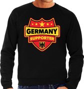 Germany supporter schild sweater zwart voor heren - Duitsland landen sweater / kleding - EK / WK / Olympische spelen outfit XL