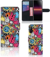 Telefoonhoesje Portemonnee Sony Xperia L4 GSM Hoesje Punk Rock