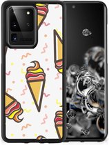 Hoesje Super als Cadeau voor Kleinzoon Geschikt voor Samsung Galaxy S20 Ultra Silicone Back Case met Zwarte rand Icecream
