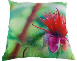 Dutch Decor sierkussenhoes met bloem motief ELLY - Mulitcolor - 45 x 45 cm - Polyester - Vierkant