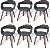 Eetkamerstoelen set 6 stuks (Incl LW anti kras viltjes) - Eetkamer stoelen - Extra stoelen voor huiskamer - Dineerstoelen – Tafelstoelen