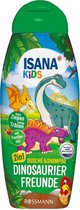 ISANA KIDS 2in1 douche en shampoo dinosaurus vrienden - met panthenol - pH huidneutraal - kiwi-geur  (300 ml)