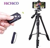 Smartphone Tripod Camera Statief 128 Cm Inclusief Bluetooth Remote Shutter – HiCHiCO
