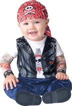 BOLO PARTY - Biker kostuum voor baby's - Klassiek - 74/80 (12-18 maanden)
