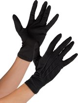 Vegaoo - Zwarte getailleerde handschoenen voor volwassenen