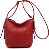 Ines Delaure crossbody tas dames terre de sienne- donker oranje