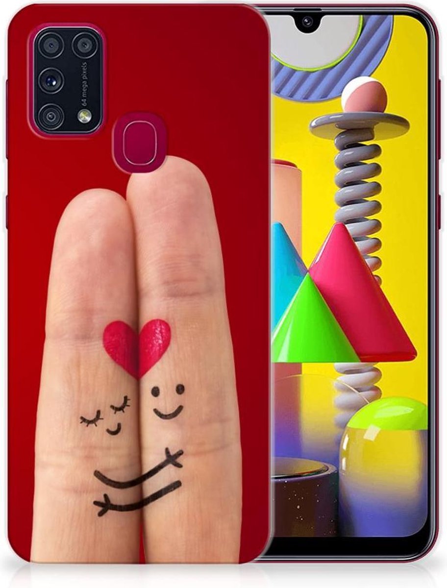 Samsung Galaxy M31 Silicone Back Cover Liefde - Origineel Romantisch Cadeau