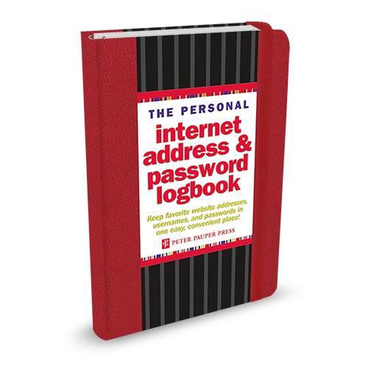 Internet address & passwordboekje (rood)